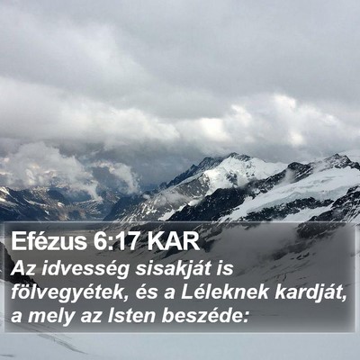 Efézus 6:17 KAR Bible Verse Image
