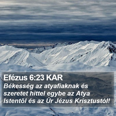 Efézus 6:23 KAR Bible Verse Image