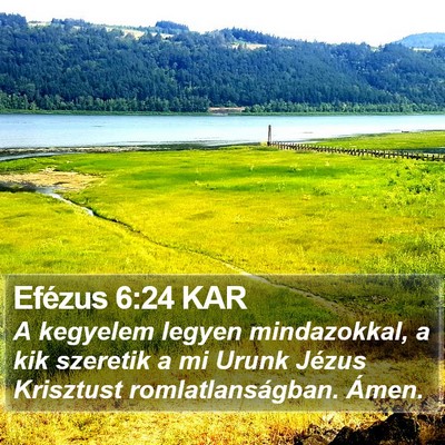 Efézus 6:24 KAR Bible Verse Image