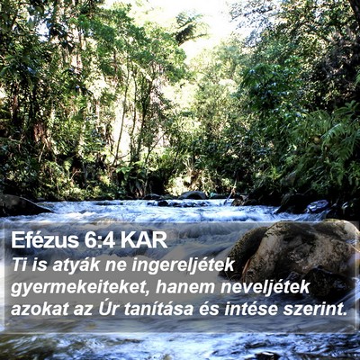 Efézus 6:4 KAR Bible Verse Image