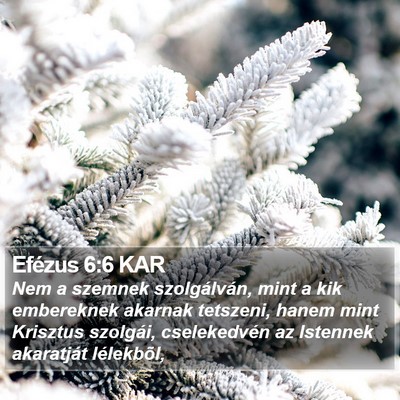 Efézus 6:6 KAR Bible Verse Image