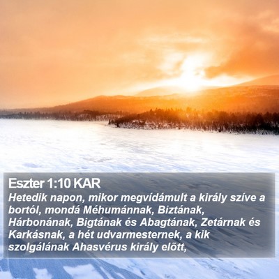 Eszter 1:10 KAR Bible Verse Image