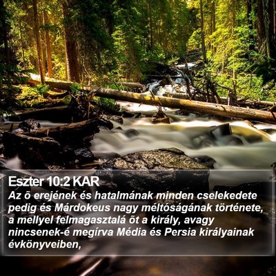 Eszter 10:2 KAR Bible Verse Image