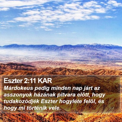 Eszter 2:11 KAR Bible Verse Image