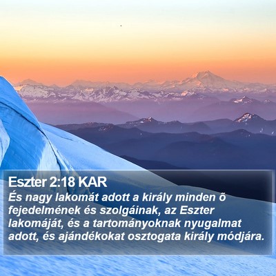 Eszter 2:18 KAR Bible Verse Image