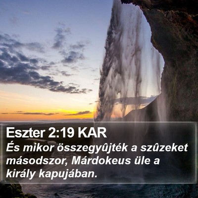 Eszter 2:19 KAR Bible Verse Image