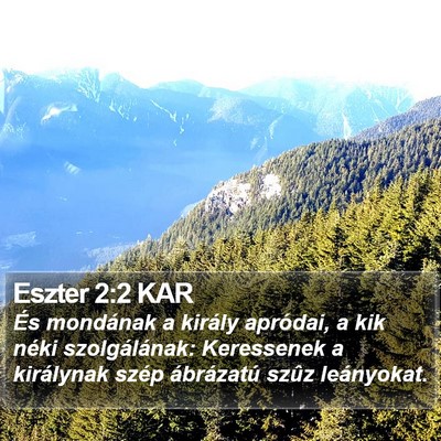 Eszter 2:2 KAR Bible Verse Image