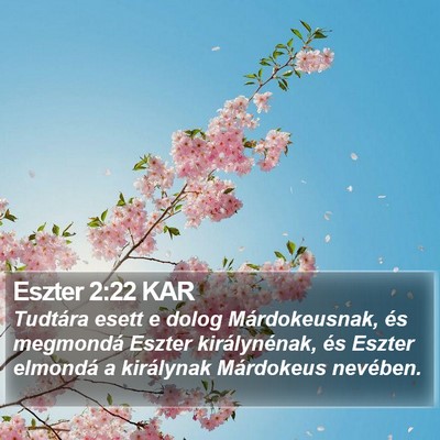 Eszter 2:22 KAR Bible Verse Image