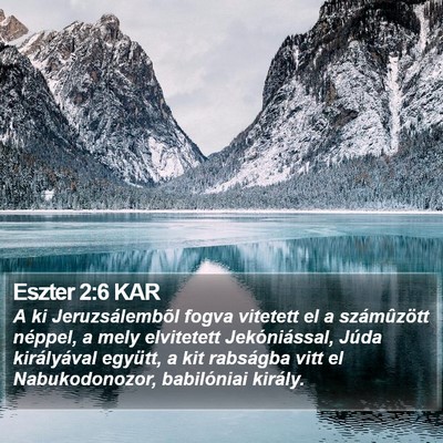 Eszter 2:6 KAR Bible Verse Image