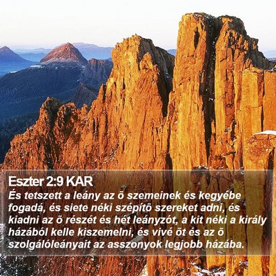 Eszter 2:9 KAR Bible Verse Image