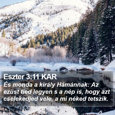Eszter 3:11 KAR Bible Verse Image