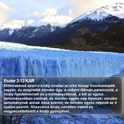 Eszter 3:12 KAR Bible Verse Image