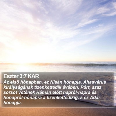 Eszter 3:7 KAR Bible Verse Image