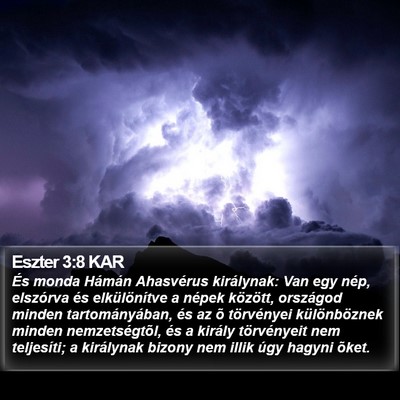 Eszter 3:8 KAR Bible Verse Image