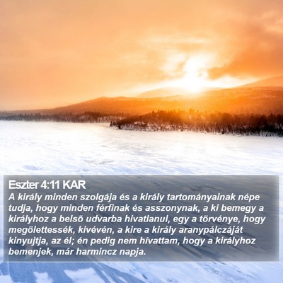Eszter 4:11 KAR Bible Verse Image