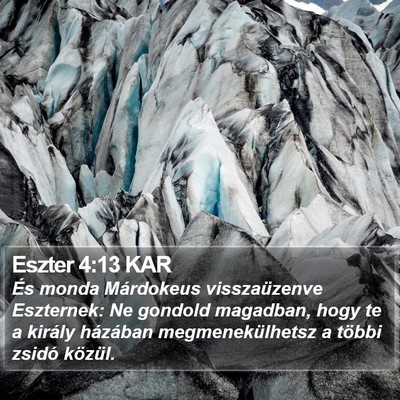 Eszter 4:13 KAR Bible Verse Image