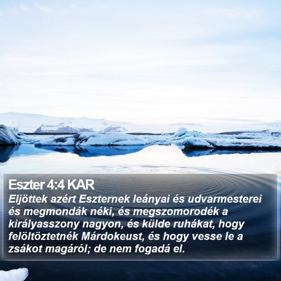 Eszter 4:4 KAR Bible Verse Image