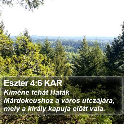 Eszter 4:6 KAR Bible Verse Image