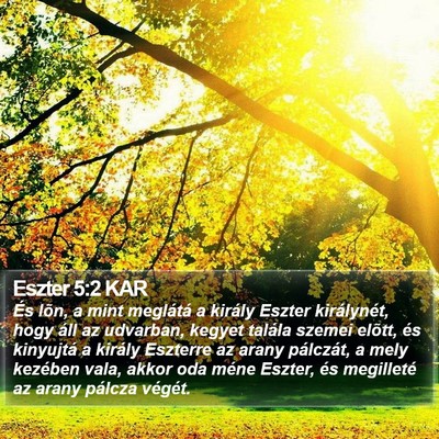 Eszter 5:2 KAR Bible Verse Image