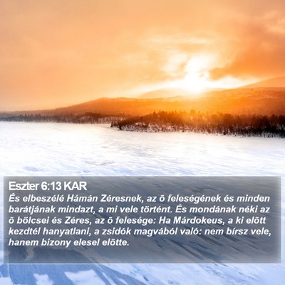 Eszter 6:13 KAR Bible Verse Image