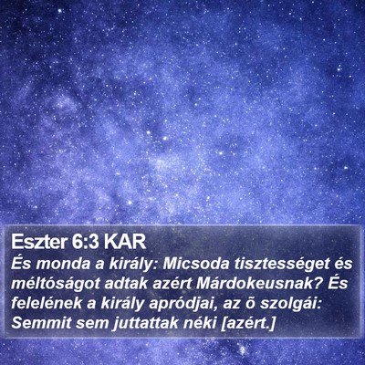 Eszter 6:3 KAR Bible Verse Image