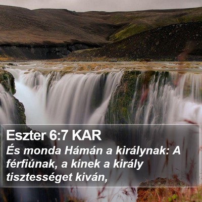Eszter 6:7 KAR Bible Verse Image