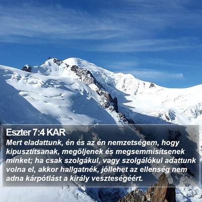 Eszter 7:4 KAR Bible Verse Image