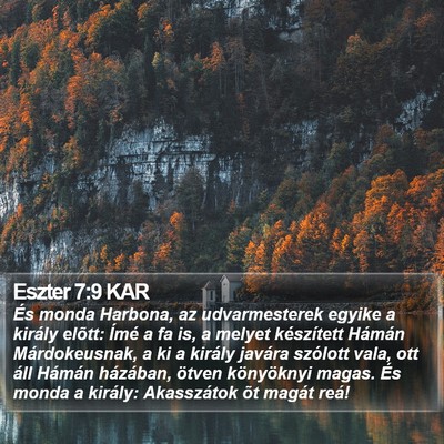 Eszter 7:9 KAR Bible Verse Image