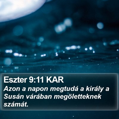 Eszter 9:11 KAR Bible Verse Image