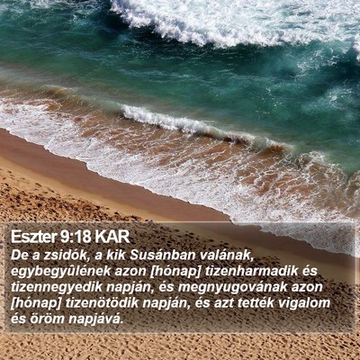 Eszter 9:18 KAR Bible Verse Image