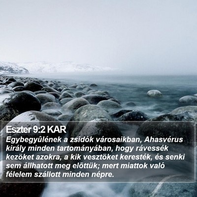Eszter 9:2 KAR Bible Verse Image