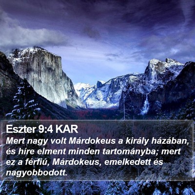 Eszter 9:4 KAR Bible Verse Image