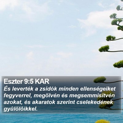 Eszter 9:5 KAR Bible Verse Image