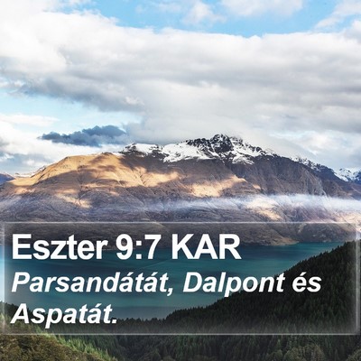 Eszter 9:7 KAR Bible Verse Image