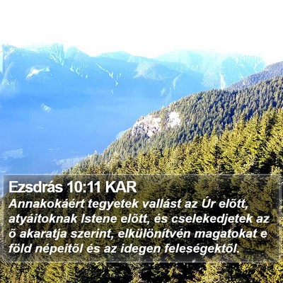 Ezsdrás 10:11 KAR Bible Verse Image