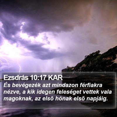 Ezsdrás 10:17 KAR Bible Verse Image