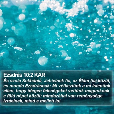 Ezsdrás 10:2 KAR Bible Verse Image