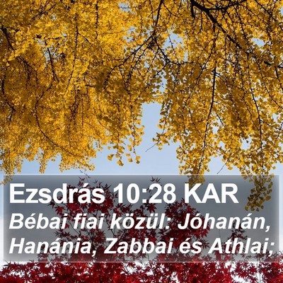 Ezsdrás 10:28 KAR Bible Verse Image