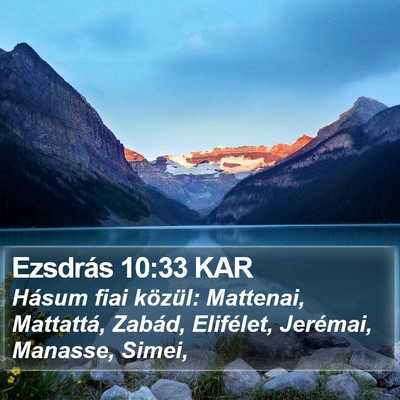 Ezsdrás 10:33 KAR Bible Verse Image