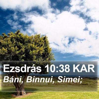 Ezsdrás 10:38 KAR Bible Verse Image