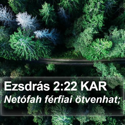 Ezsdrás 2:22 KAR Bible Verse Image