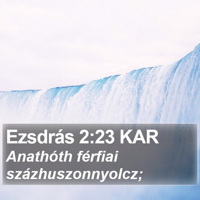 Ezsdrás 2:23 KAR Bible Verse Image