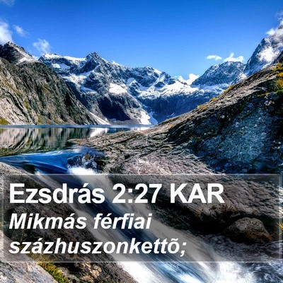 Ezsdrás 2:27 KAR Bible Verse Image