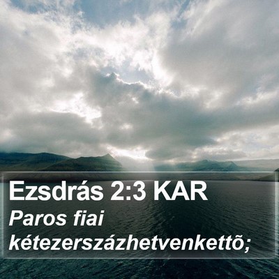 Ezsdrás 2:3 KAR Bible Verse Image
