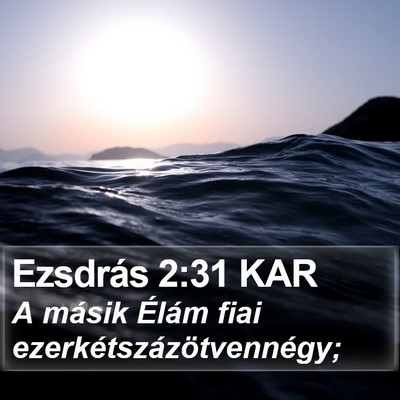 Ezsdrás 2:31 KAR Bible Verse Image