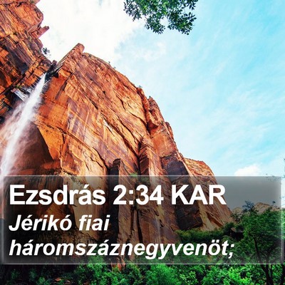 Ezsdrás 2:34 KAR Bible Verse Image