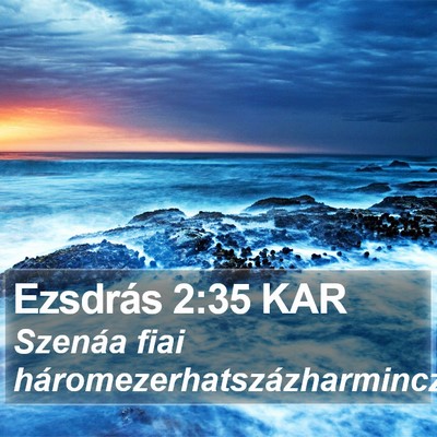 Ezsdrás 2:35 KAR Bible Verse Image