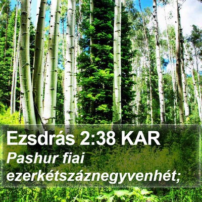 Ezsdrás 2:38 KAR Bible Verse Image