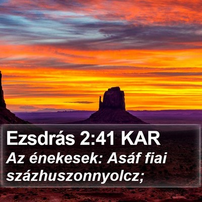 Ezsdrás 2:41 KAR Bible Verse Image