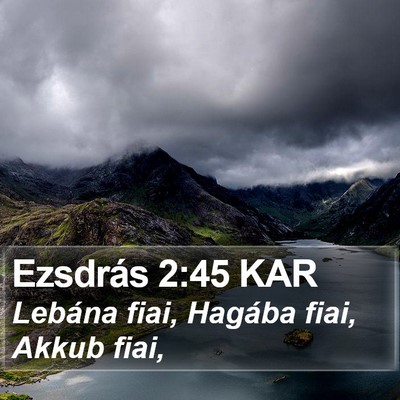 Ezsdrás 2:45 KAR Bible Verse Image